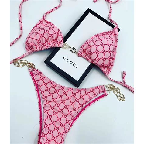 2 piece gucci swimsuit|women Gucci bikini.